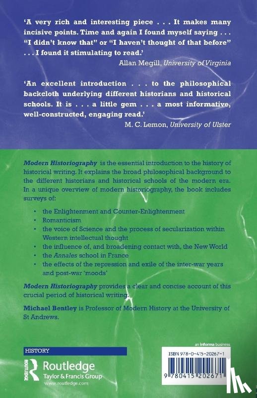 Bentley, Michael (University of St Andrews - Modern Historiography