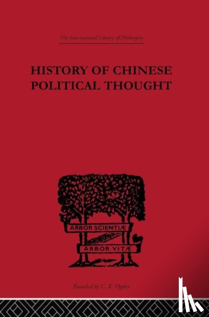 Chi-Chao, Liang - History of Chinese Political Thought