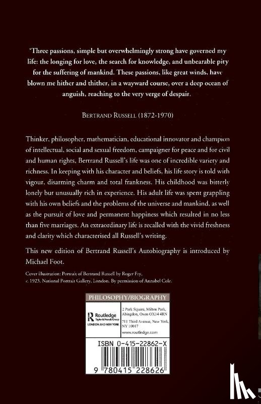 Russell, Bertrand - The Autobiography of Bertrand Russell