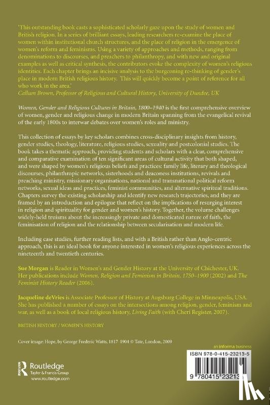  - Women, Gender and Religious Cultures in Britain, 1800-1940