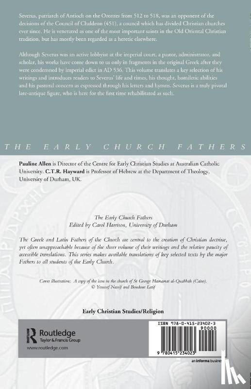 Allen, Pauline, Hayward, C.T.R - Severus of Antioch