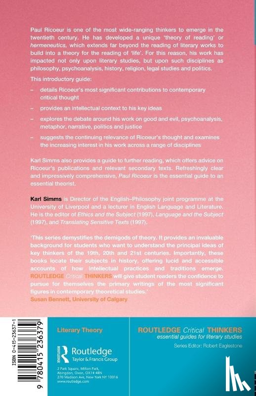 Simms, Karl - Paul Ricoeur
