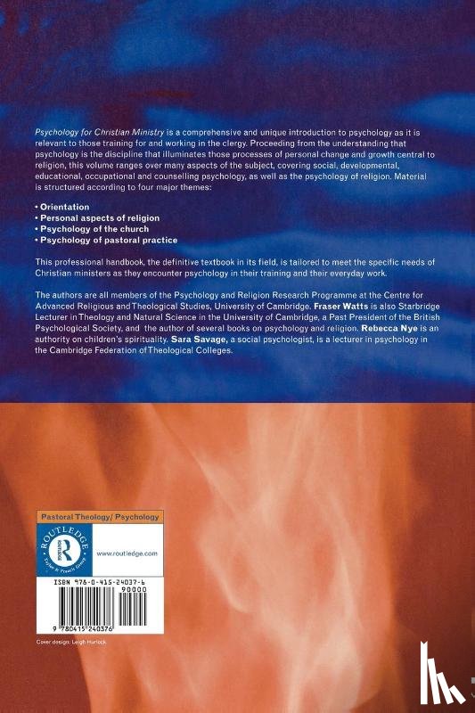Nye, Rebecca, Savage, Sara, Watts, Fraser - Psychology for Christian Ministry