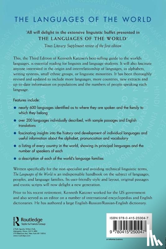 Katzner, Kenneth, Miller, Kirk - The Languages of the World