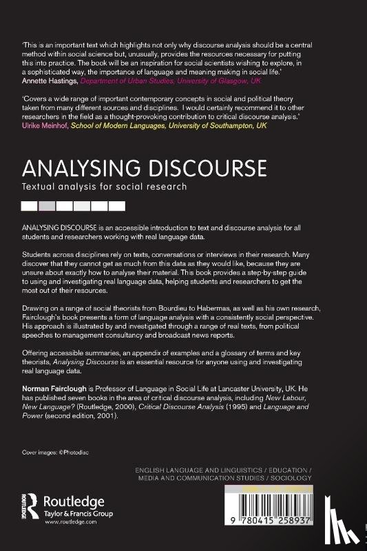 Fairclough, Norman - Analysing Discourse