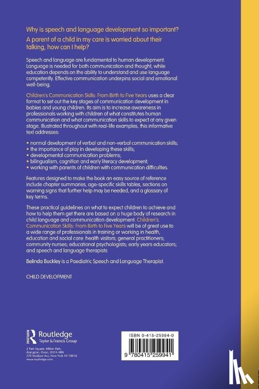 Buckley, Belinda (Independent speech and language therapist - Children's Communication Skills