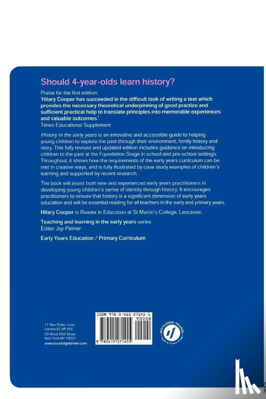 Cooper, Hilary - History in the Early Years