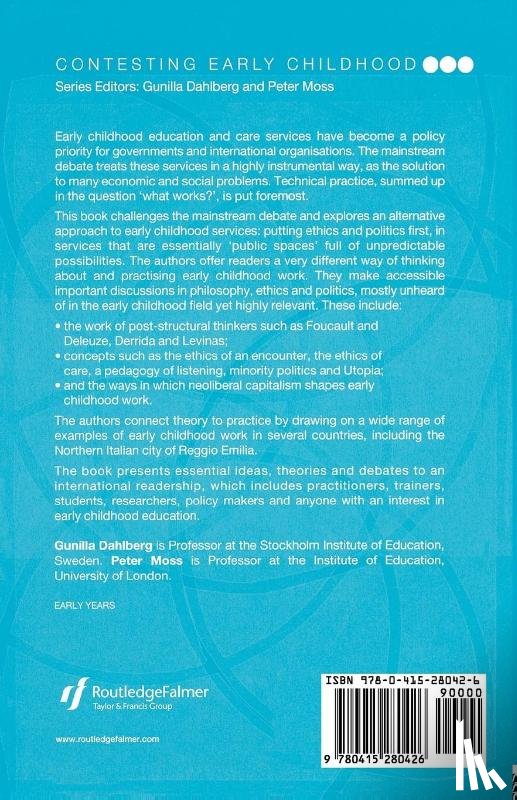 Dahlberg, Gunilla, Moss, Peter - Ethics and Politics in Early Childhood Education