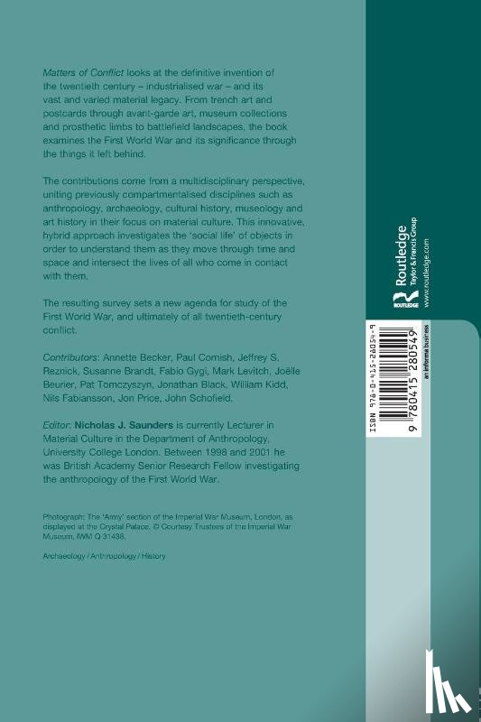 Saunders, Nicholas J. - Matters of Conflict