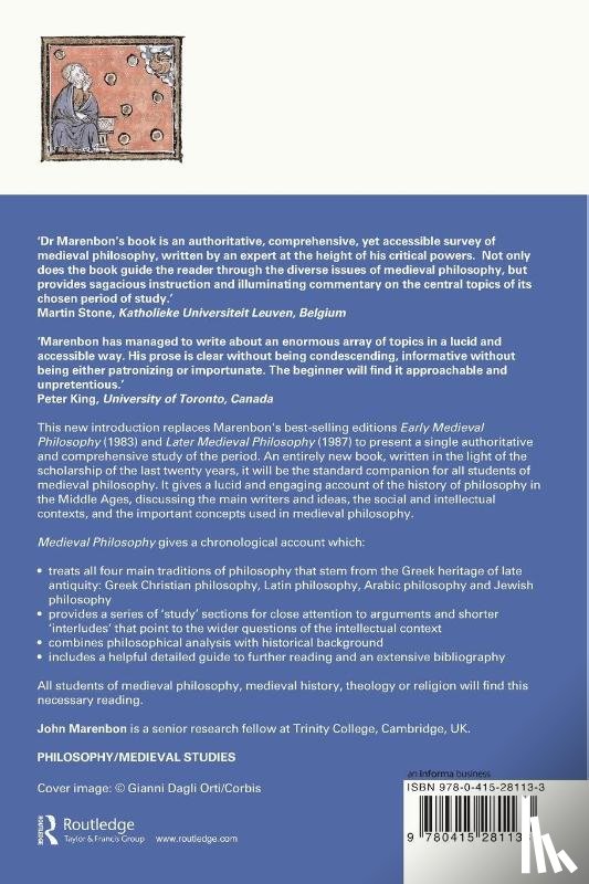 Marenbon, John (Trinity College - Medieval Philosophy