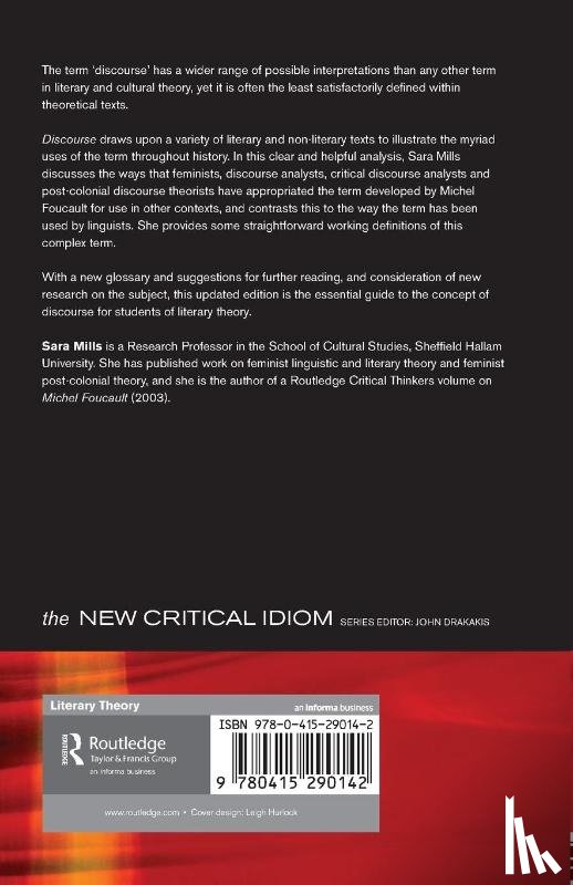 Mills, Sara (Sheffield Hallam University, UK) - Discourse