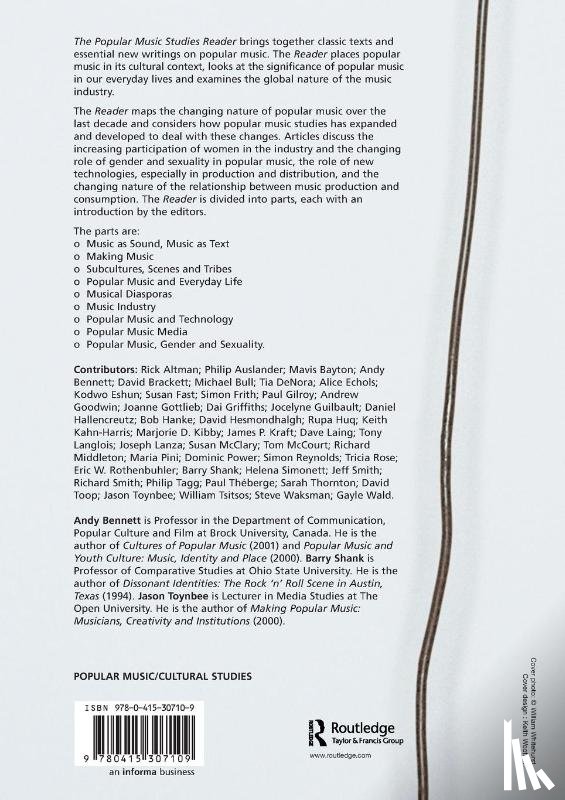  - The Popular Music Studies Reader