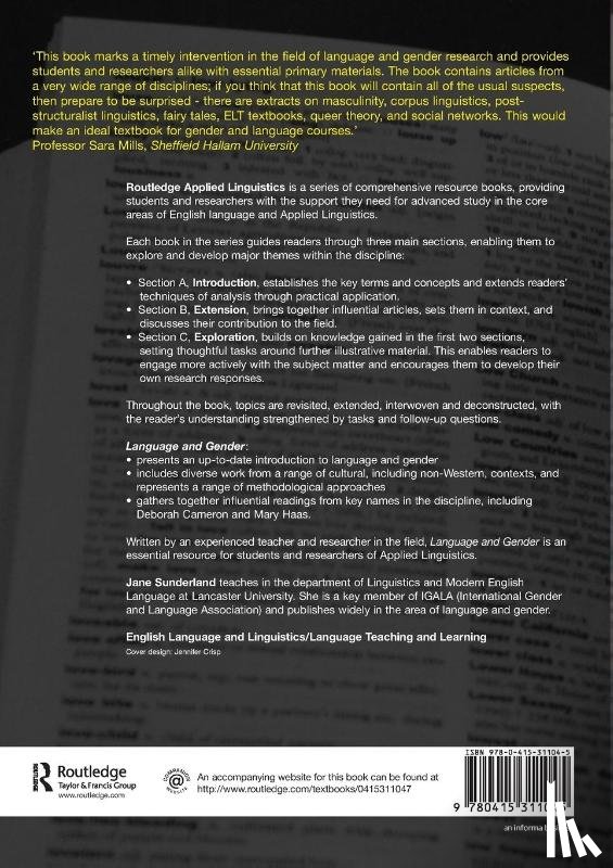 Sunderland, Jane (Lancaster University - Language and Gender