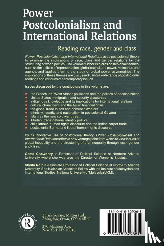  - Power, Postcolonialism and International Relations