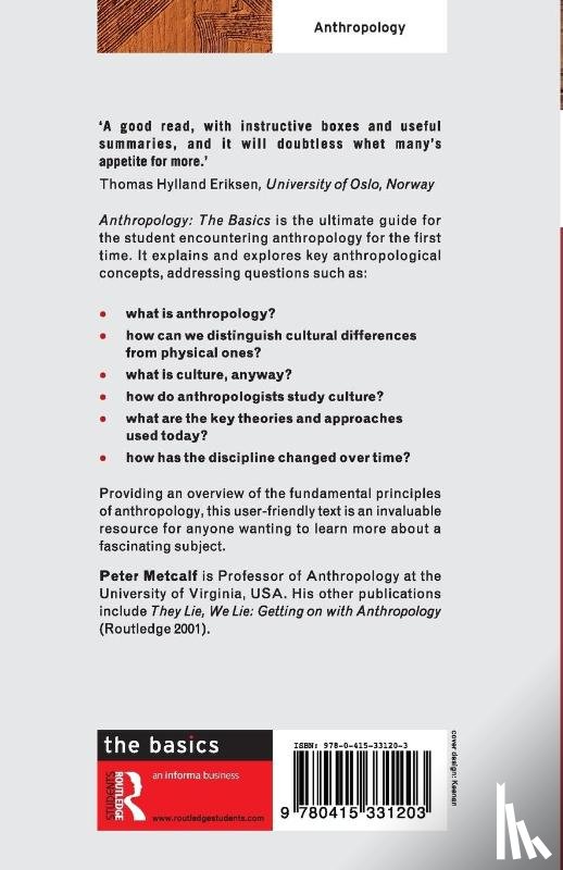 Metcalf, Peter (University of Virginia - Anthropology: The Basics