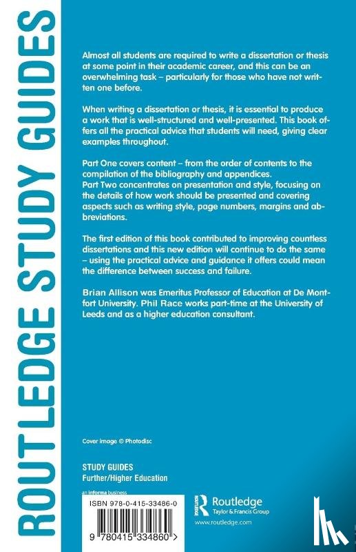 Allison, Brian, Race, Phil - The Student's Guide to Preparing Dissertations and Theses