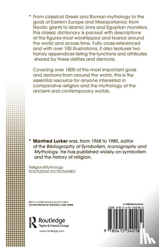 Lurker, Manfred - The Routledge Dictionary of Gods and Goddesses, Devils and Demons