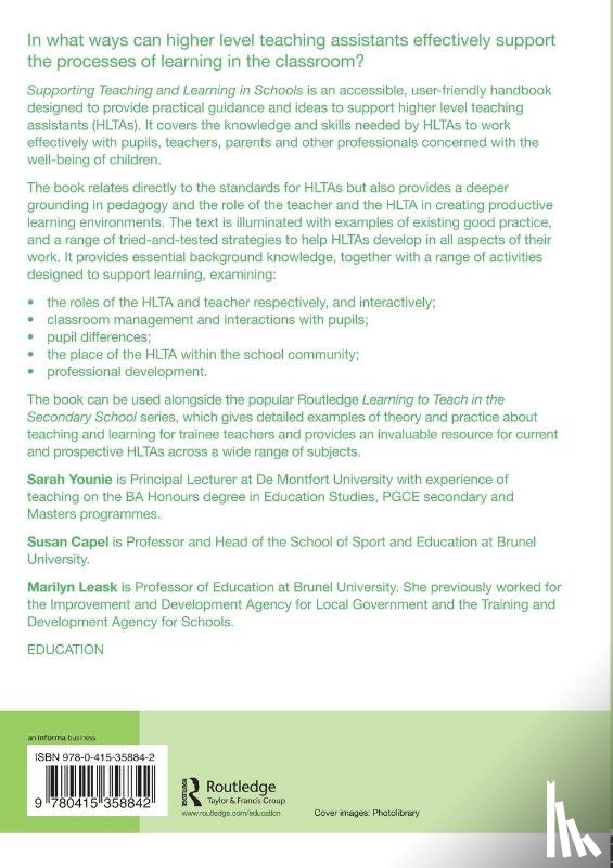  - Supporting Teaching and Learning in Schools