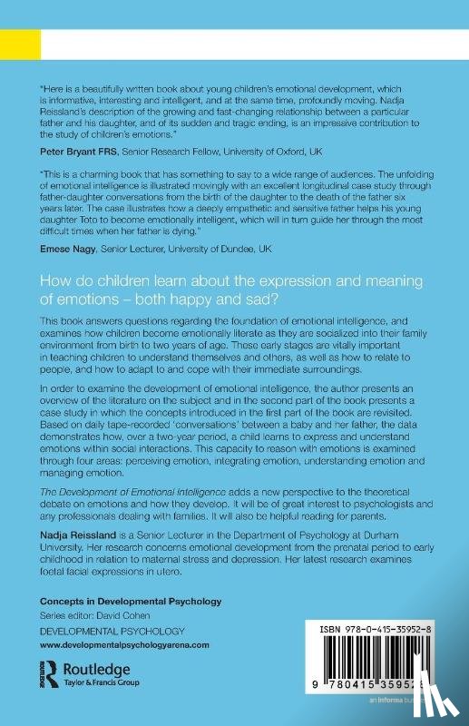 Reissland, Nadja (University of Durham - The Development of Emotional Intelligence