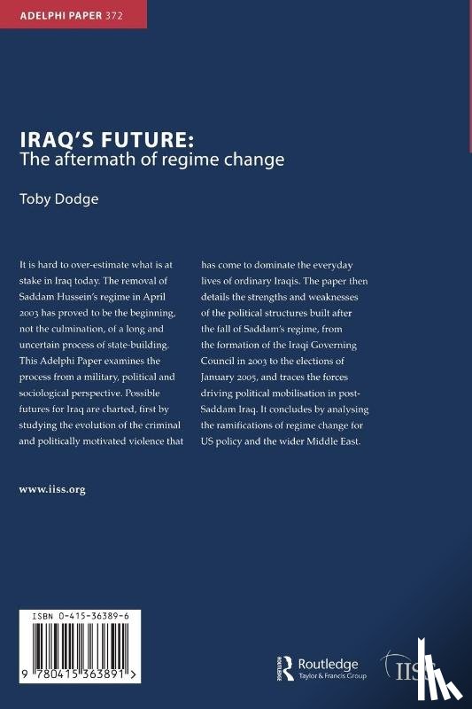 Dodge, Toby (Queen Mary - Iraq's Future