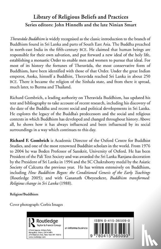 Gombrich, Richard F. (University of Oxford - Theravada Buddhism