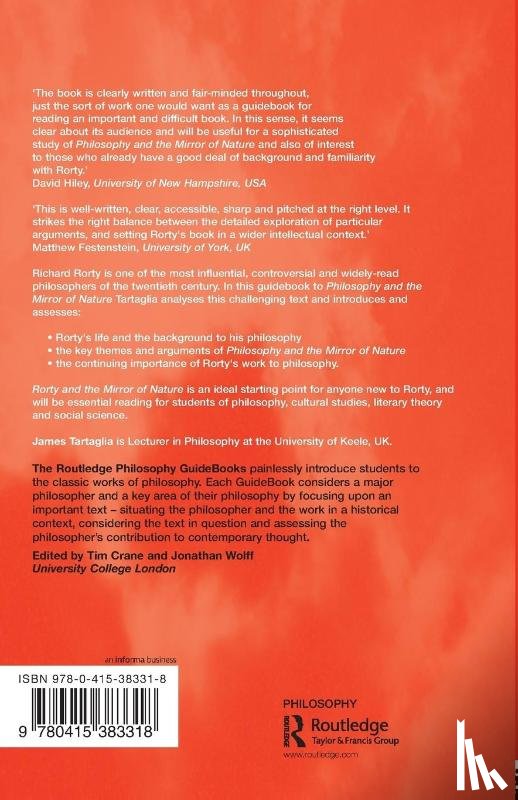 Tartaglia, James (University of Keele - Routledge Philosophy GuideBook to Rorty and the Mirror of Nature