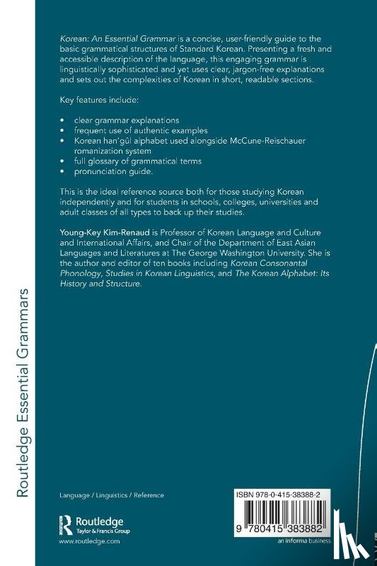 Kim-Renaud, Young-Key (The George Washington University - Korean: An Essential Grammar