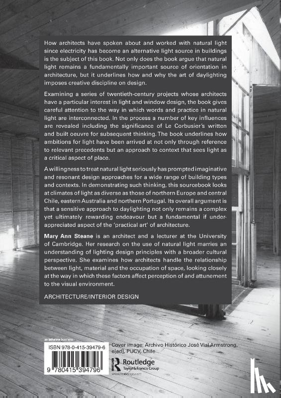 Steane, Mary Ann (University of Cambridge - The Architecture of Light