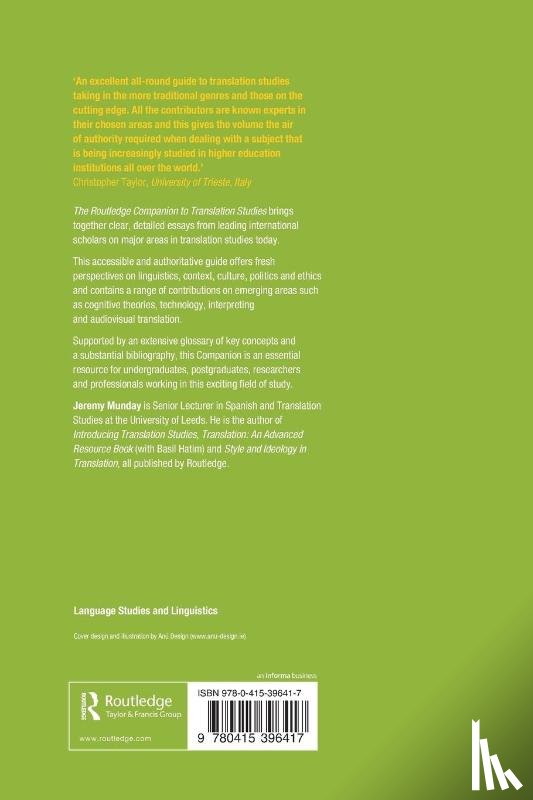Munday, Jeremy (University of Leeds - The Routledge Companion to Translation Studies