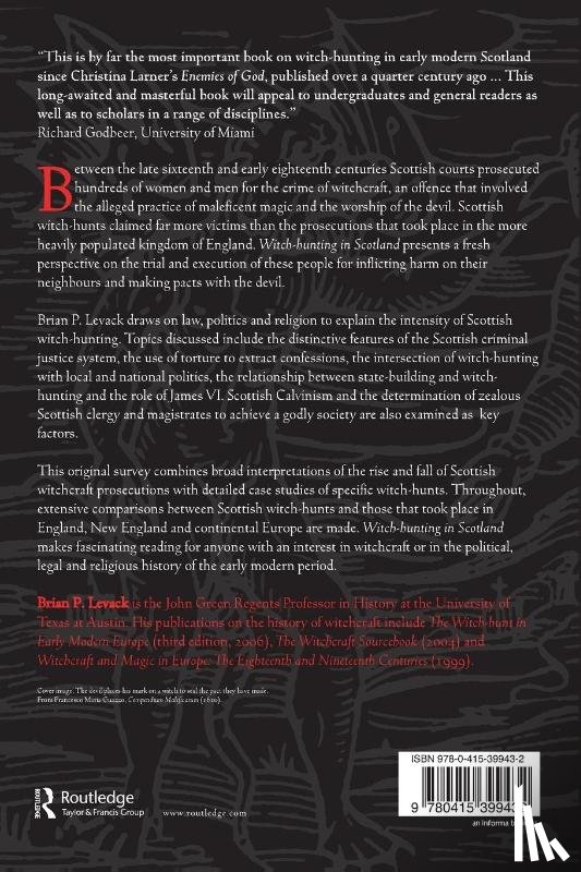 Levack, Brian P. (University of Texas - Witch-Hunting in Scotland