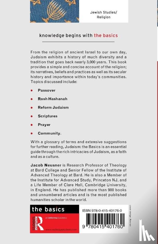 Neusner, Jacob (Bard College - Judaism: The Basics