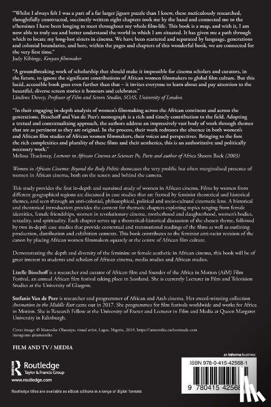 Bisschoff, Lizelle (University of Glasgow, Van de Peer, Stefanie (University of Exeter - Women in African Cinema