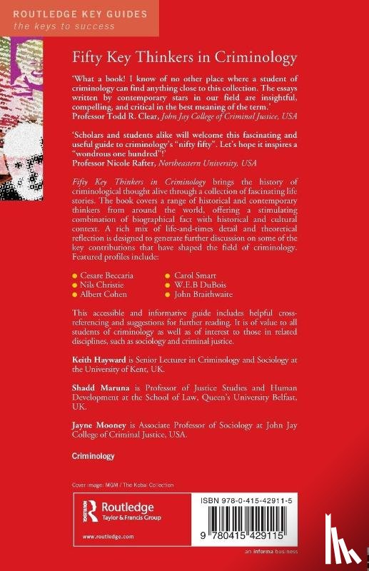  - Fifty Key Thinkers in Criminology
