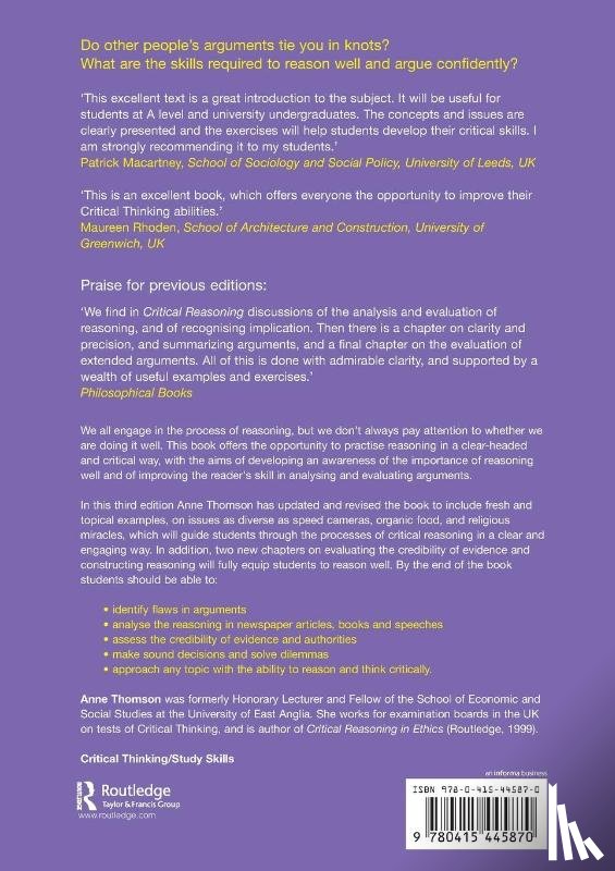 Thomson, Anne - Critical Reasoning