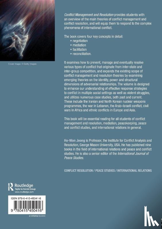 Jeong, Ho-Won - Conflict Management and Resolution
