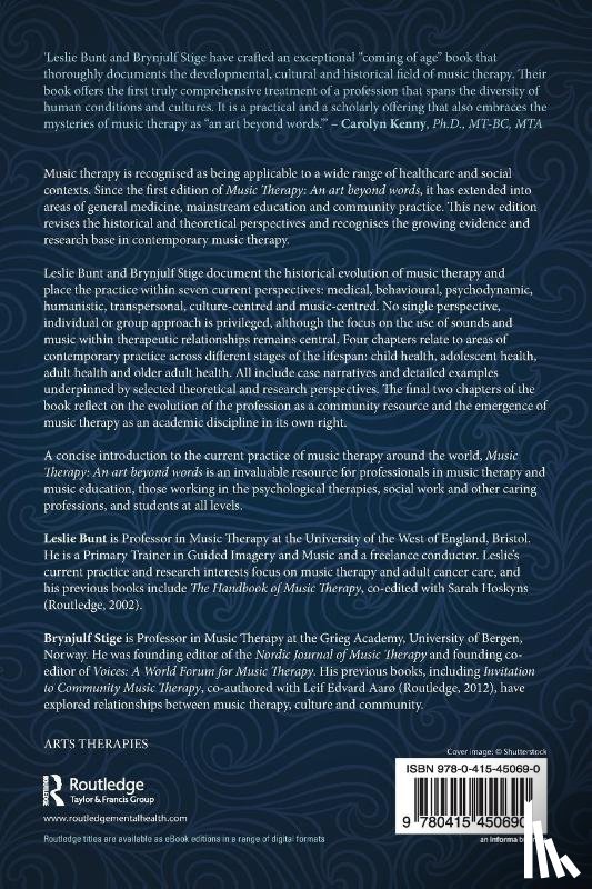Bunt, Leslie (University of West England, Stige, Brynjulf (The Grieg Academy - Music Therapy