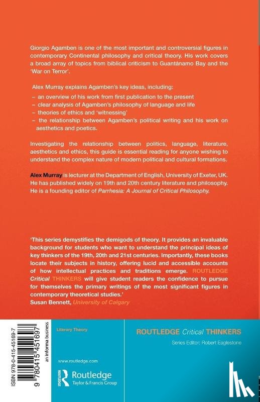 Murray, Alex - Giorgio Agamben