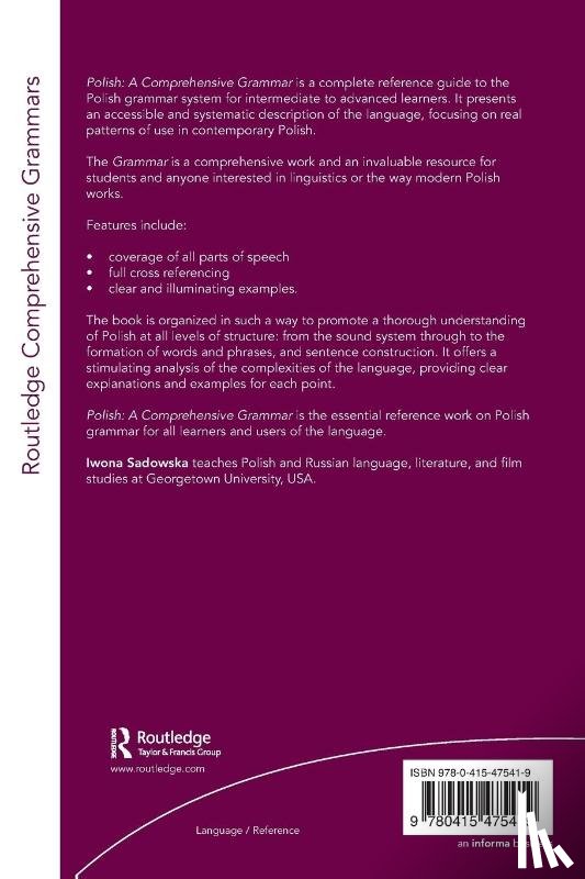 Sadowska, Iwona (Georgetown University - Polish: A Comprehensive Grammar