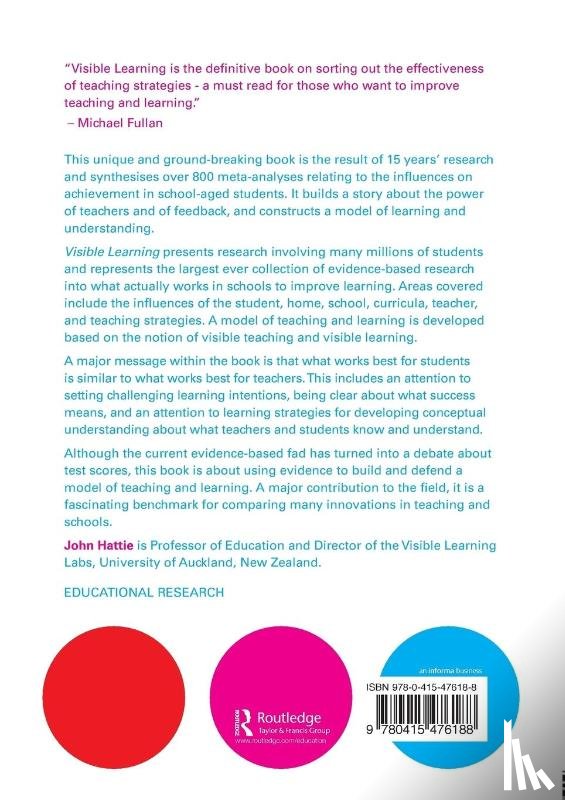 Hattie, John (University of Melbourne - Visible Learning