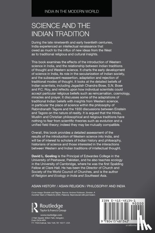 Gosling, David L. (University of Cambridge - Science and the Indian Tradition
