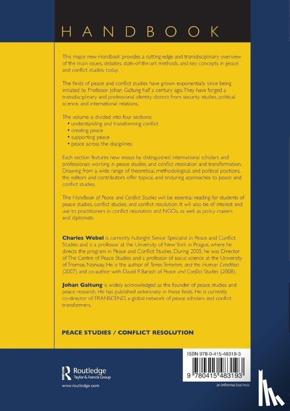  - Handbook of Peace and Conflict Studies