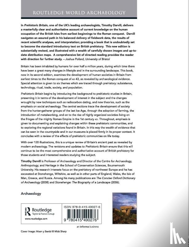 Darvill, Timothy (University of Bournemouth - Prehistoric Britain