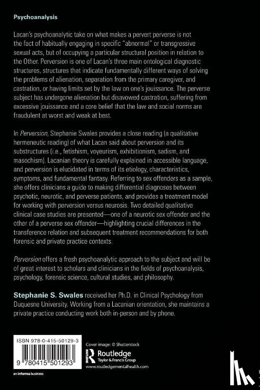 Swales, Stephanie S. (University of Dallas - Perversion