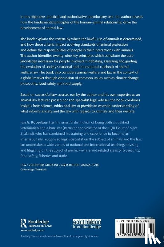 Robertson, Ian A. - Animals, Welfare and the Law
