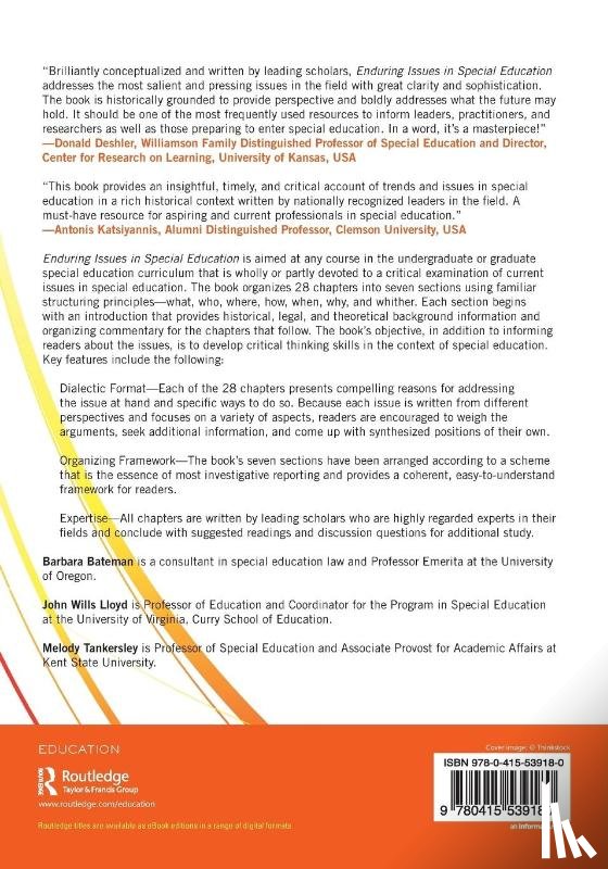  - Enduring Issues In Special Education
