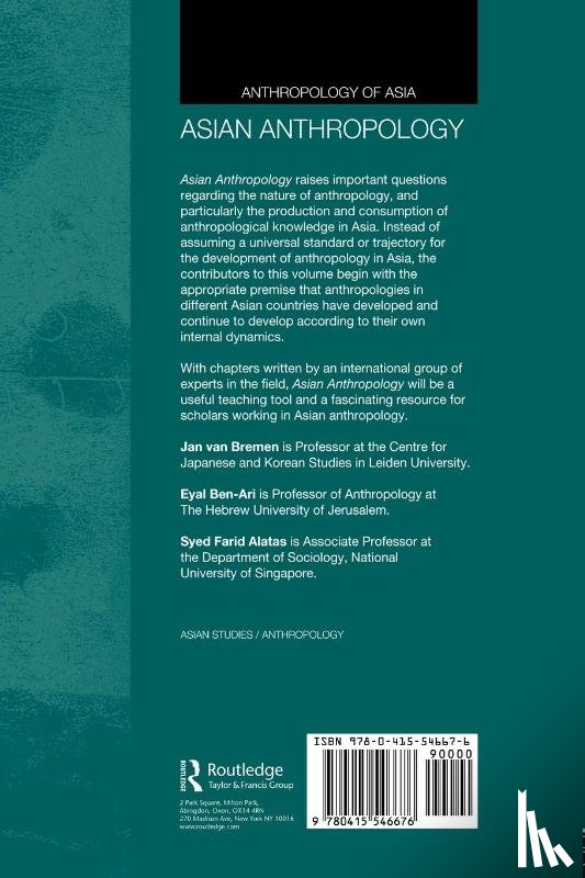  - Asian Anthropology