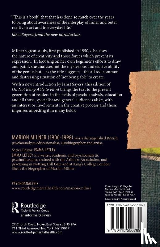 Milner, Marion - On Not Being Able to Paint