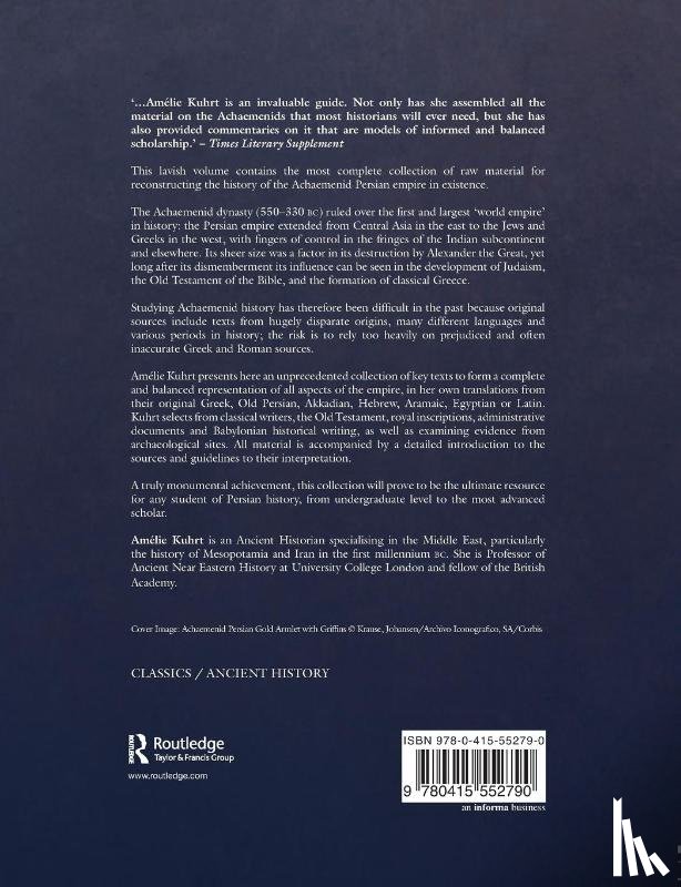 Kuhrt, Amelie (University College London - The Persian Empire