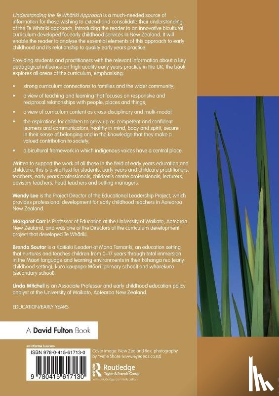 Lee, Wendy, Carr, Margaret, Soutar, Brenda, Mitchell, Linda (University of Waikato - Understanding the Te Whariki Approach
