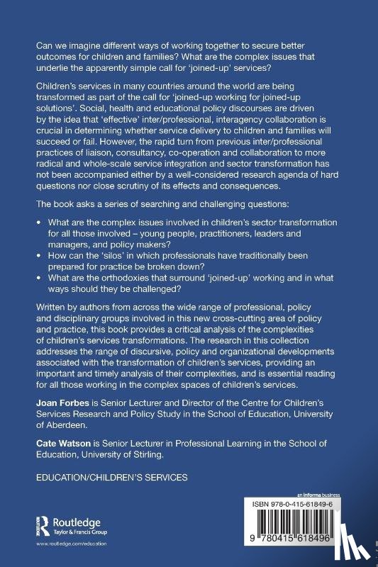  - The Transformation of Children's Services